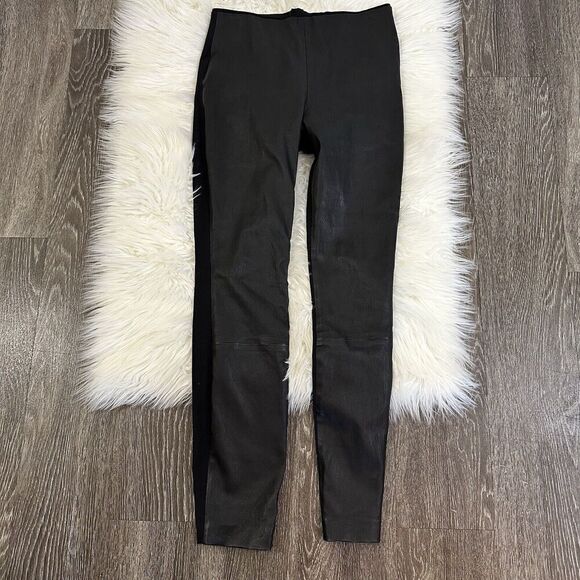 rag & bone Pants - Rag & Bone Womens Lamb Leather Pull On Pants Size 4 Mixed Media